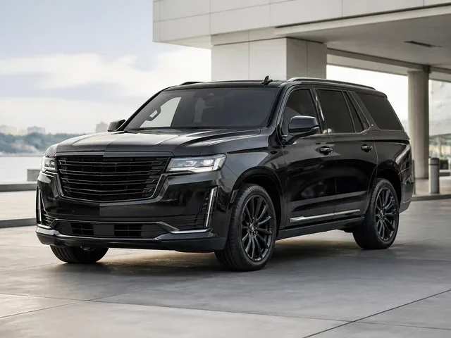 Black luxury SUV for private car service